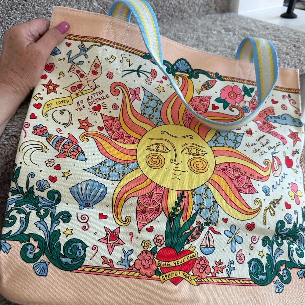 BRIGHTON CANVAS TOTE BAG - NEW - Picture 5 of 6